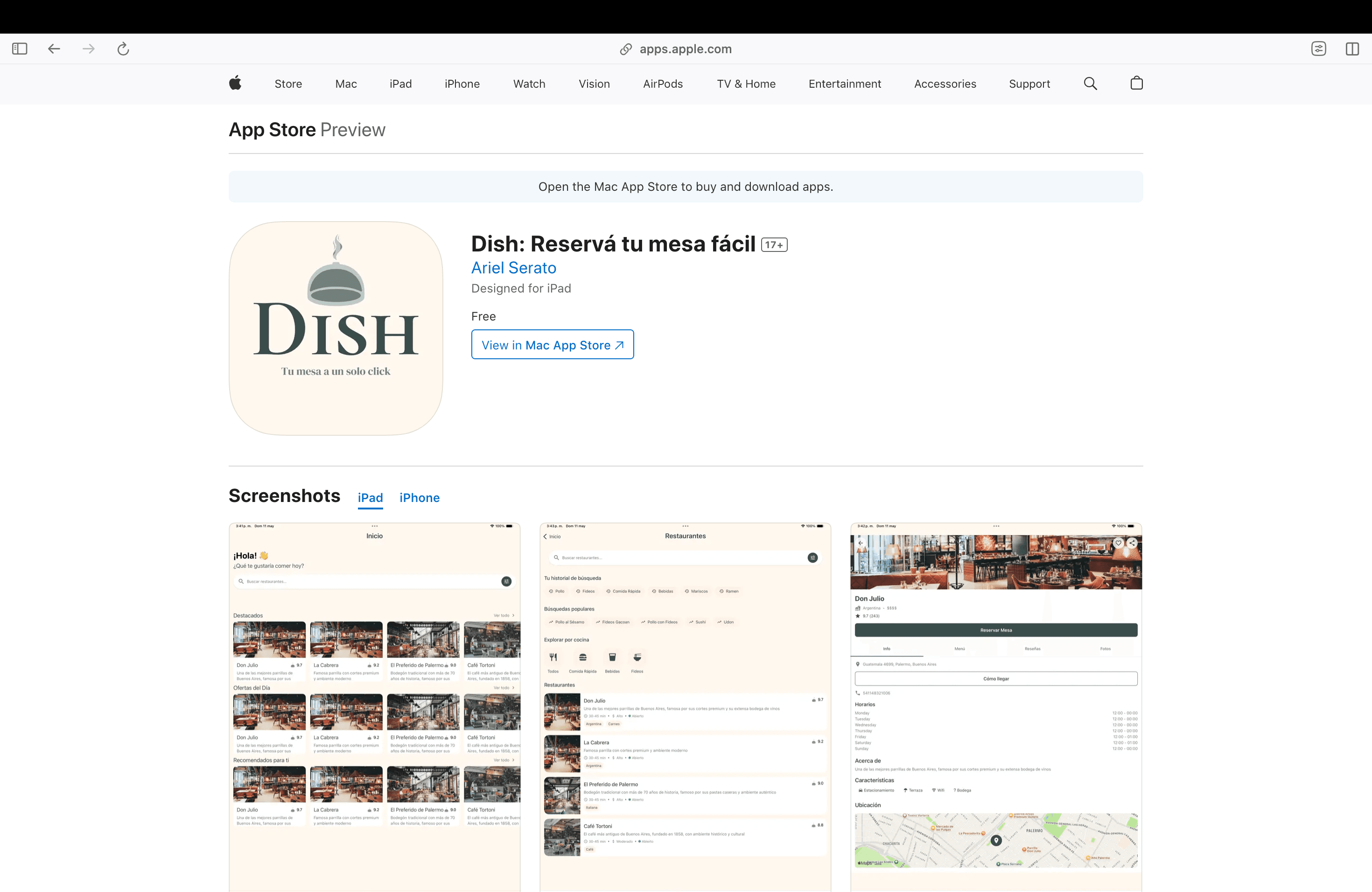Dish (En Desarrollo) project screenshot